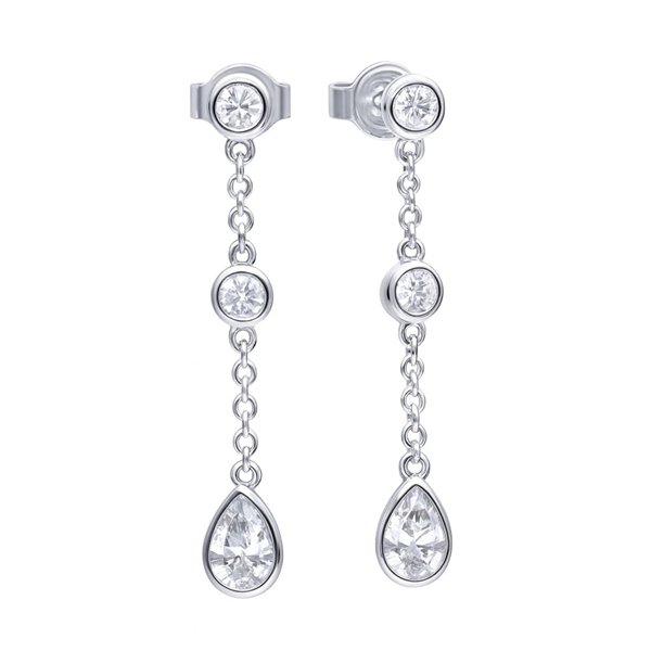 EARRINGS DIAMONFIRE WOMEN 6220811082 (3CM )