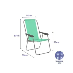 Folding Chair Marbueno Green 59 x 83 x 51 cm