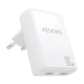 Seinalaadija Aisens ASCH-30W2P075-W Valge 30 W