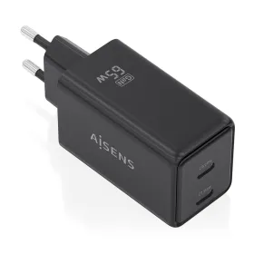 Sieninis įkroviklis Aisens ASCH-65W2P079-BK Juoda 65 W