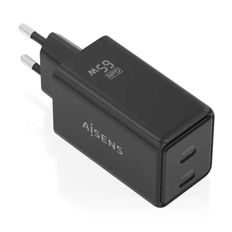 Seinalaadija Aisens ASCH-65W2P079-BK Must 65 W