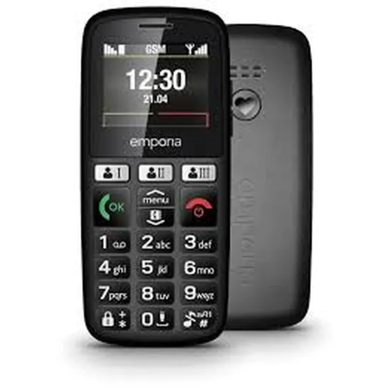 Mobile telephone for older adults emporia HAPPY E30.v3 Black
