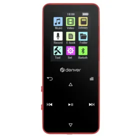 MP4 Atskaņotājs Denver Electronics MP-1830R 1,8" 8 GB Bluetooth Sarkans