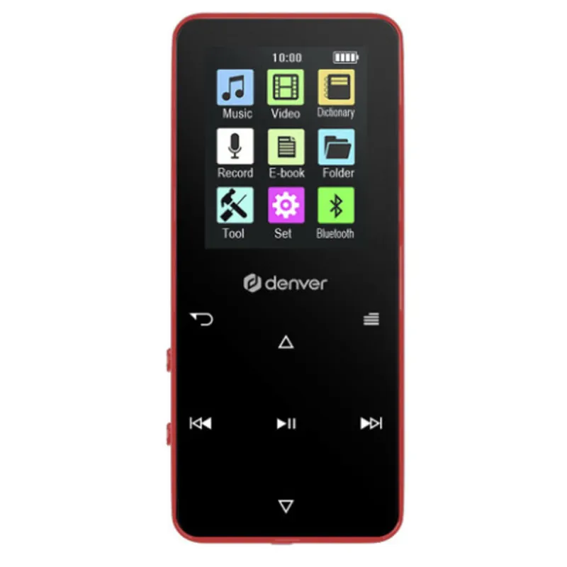 MP4-soitin Denver Electronics MP-1830R 1,8" 8 GB Bluetooth Punainen