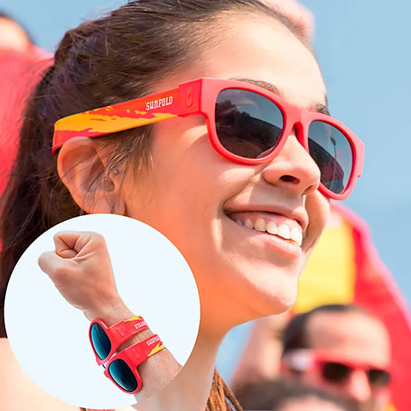 Kokkurullitavad päikseprillid Sunfold Spain Red
