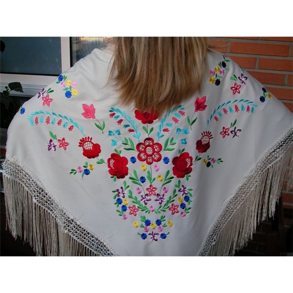 SHAWL FLAMENCO WOMAN PGM3933 (140 CM )