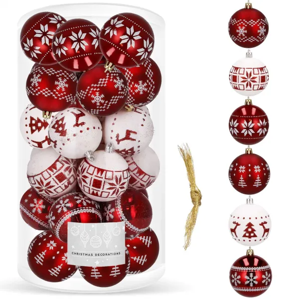 Christmas tree decoration Springos CA0151, 5 cm 30 pcs.
