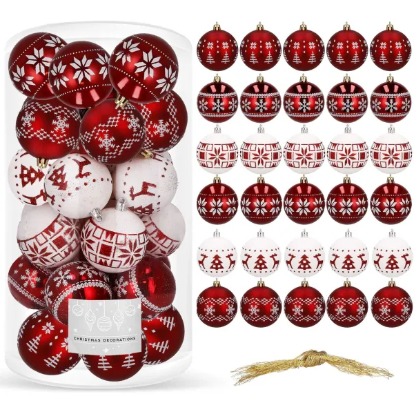 Christmas tree decoration Springos CA0151, 5 cm 30 pcs.