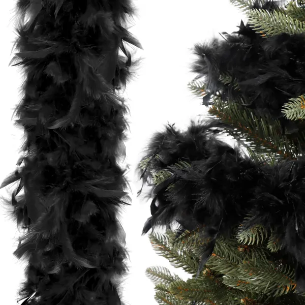 Feather garland for Christmas tree Springos CA1041, 180 cm