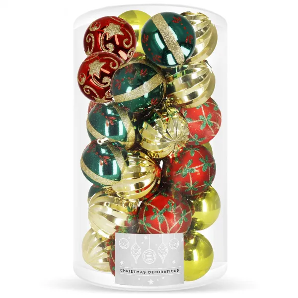 Christmas tree decoration set Springos CA1162, 6 cm, 30 pcs.