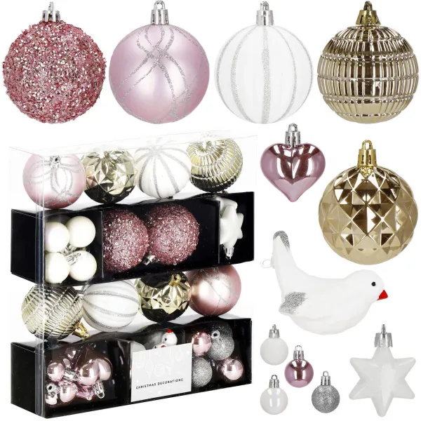 Springos Christmas Tree Ornament Set CA1161, 38 pcs