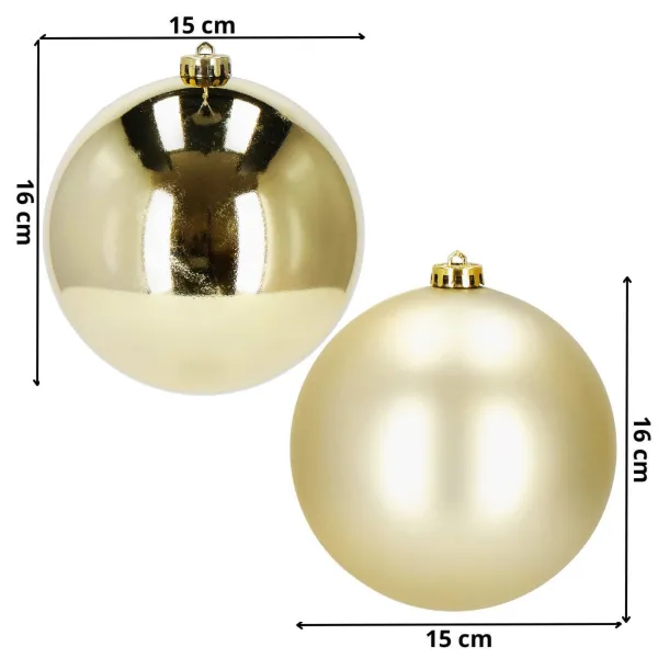 Joulukuusen koristeiden setti Springos CA1178, 15 cm, 2 kpl