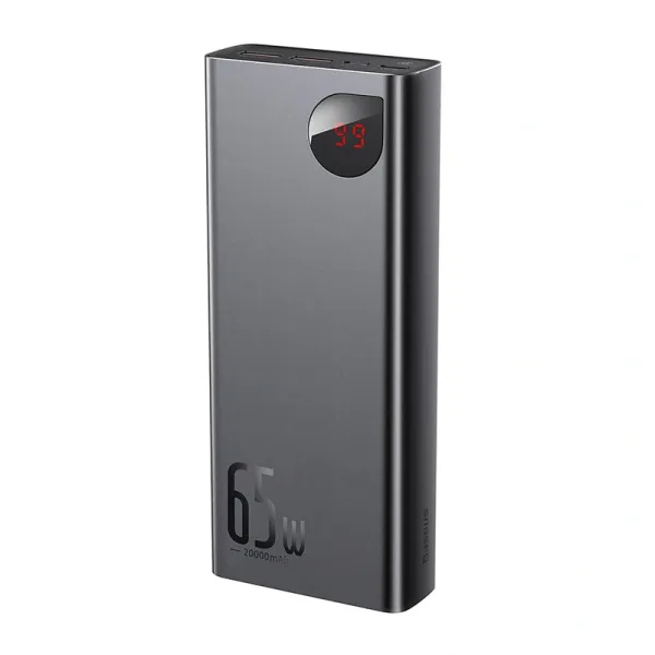 Powerbank Baseus Adaman Metal 20000mAh PD QC 3.0 65W 2xUSB + USB-C + micro USB (Black)