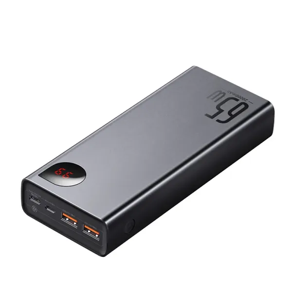 Powerbank Baseus Adaman Metal 20000mAh PD QC 3.0 65W 2xUSB + USB-C + micro USB (Black)
