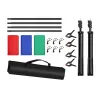 Puluz 2x3m photo backdrop set/stand + photo backdrops 3 pcs PKT5205