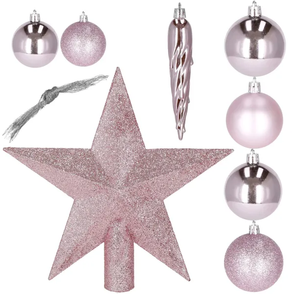 Christmas Tree Ornament Set Springos CA1146, 33 pcs