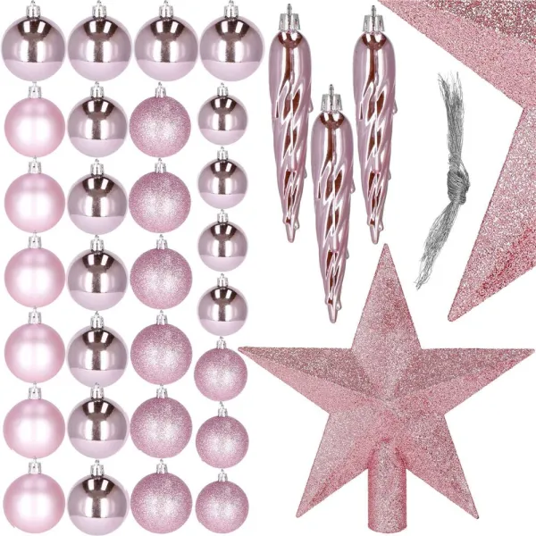 Christmas Tree Ornament Set Springos CA1146, 33 pcs