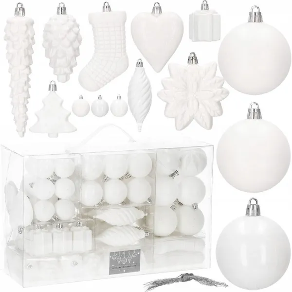 Christmas Tree Ornaments Springos CA0854 72 pcs