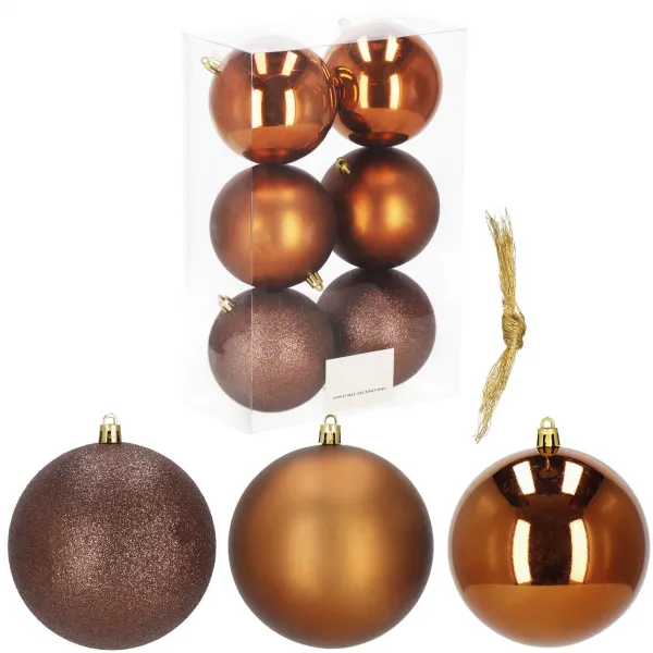 Christmas Tree Ornament Set Springos CA0955 10 cm 6 pcs.