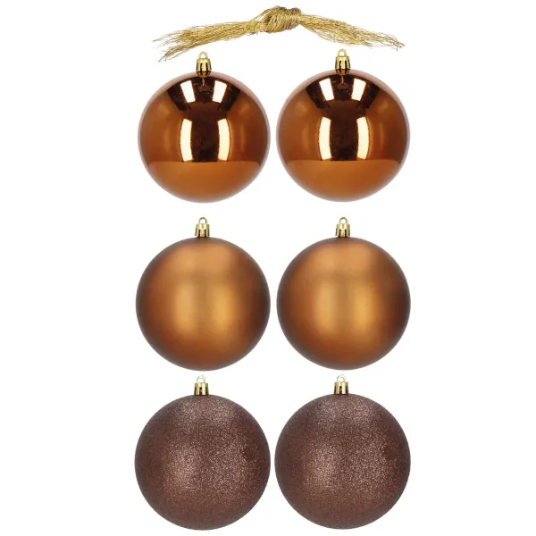 Christmas Tree Ornament Set Springos CA0955 10 cm 6 pcs.