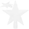 Christmas tree top Springos CA1194 15 cm, white