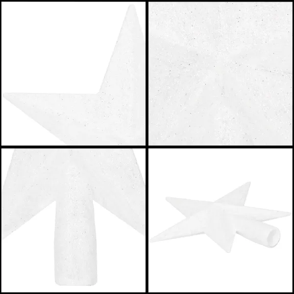 Christmas tree top Springos CA1194 15 cm, white