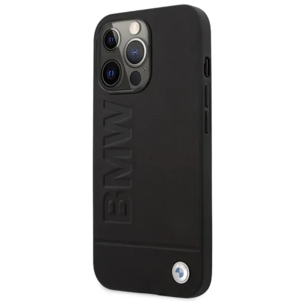 BMW Leather Hot Stamp MagSafe - Case for iPhone 14 Pro Max (Black)