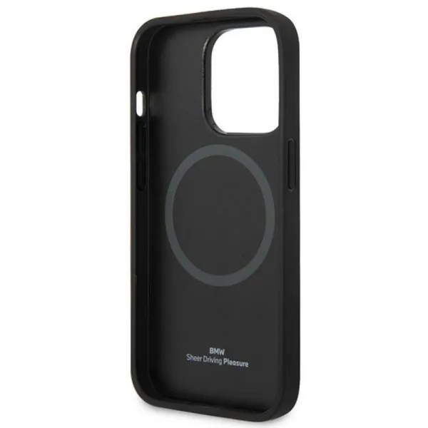 BMW Leather Hot Stamp MagSafe - Case for iPhone 14 Pro Max (Black)