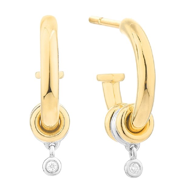 EARRINGS SECRECY WOMEN E8233CDAWW190 (1,5CM )