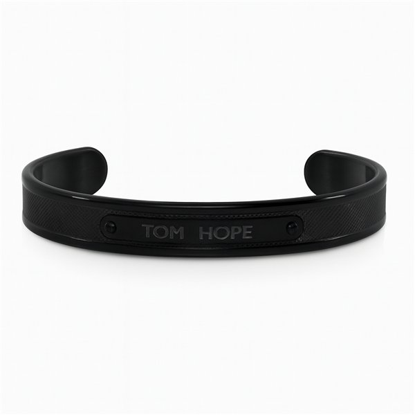 BRACELET TOM HOPE UNISEX TMBLACK (15CM )