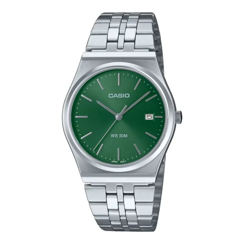 Meeste Kell Casio MTP-B145D-3AVEF Roheline Hõbedane (Ø 35 mm)