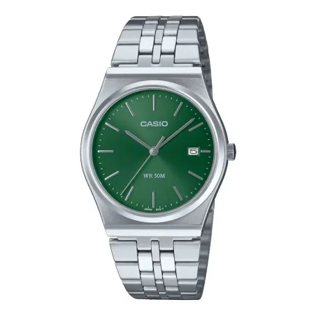 Miesten rannekellot Casio MTP-B145D-3AVEF Vihreä Hopeinen (Ø 35 mm)