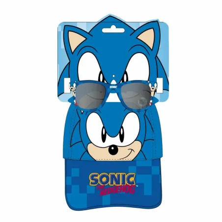 Mütsi ja päikeseprillide komplekt Sonic 2 Tükid, osad (53 cm)