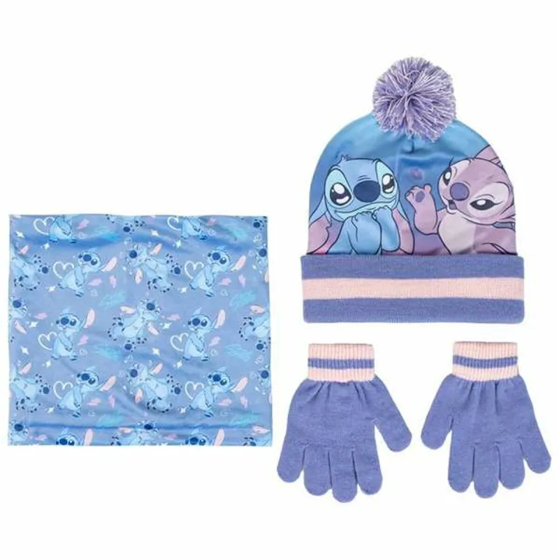 Kepurė, šalikas ir pirštinės Stitch 2-8 metų