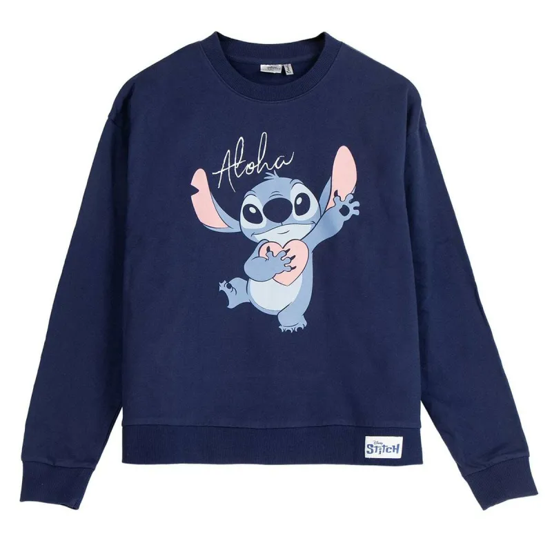 Women’s Sweatshirt without Hood Stitch Dark blue
