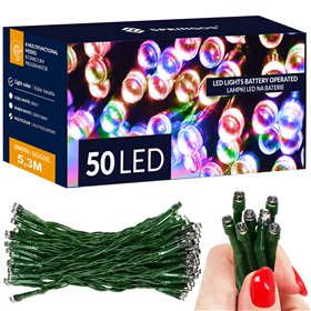 Ziemassvētku virtene, 50 LED, 5 m
