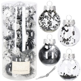 Ziemassvētku eglīšu rotājumu komplekts Springos CA0886 24 gab