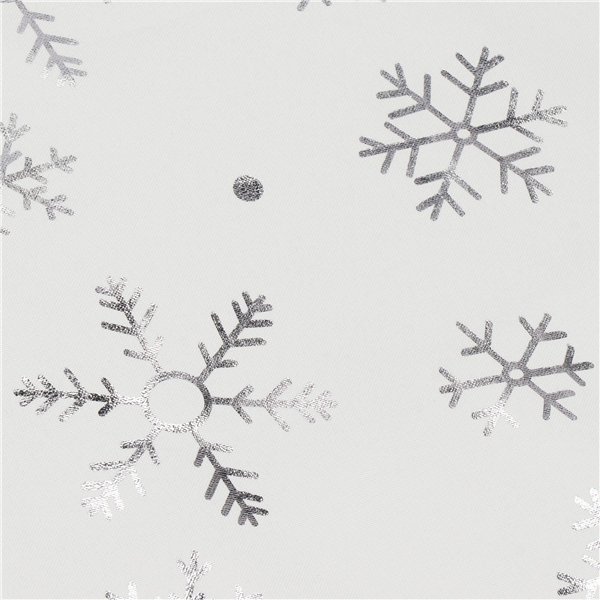 Kalėdinė stalo takelis Springos CA1220, 183x35 cm, baltas, su snaigių raštu