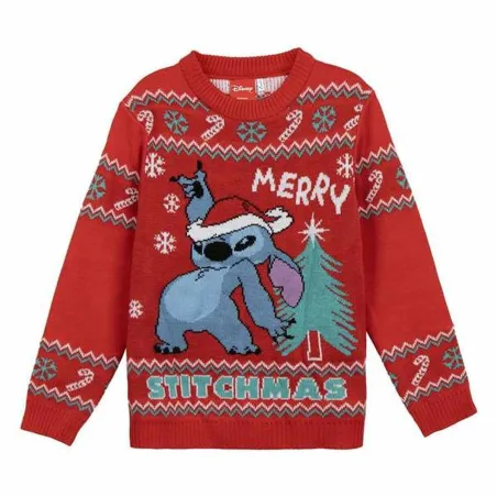 Uniseksinis megztinis Stitch Raudona 10 metų