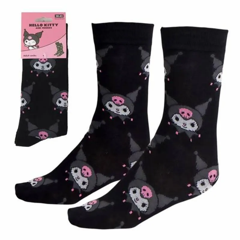 Sukat Hello Kitty Kuromi  black 36-43