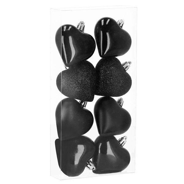 Kalėdinių eglutės papuošimų rinkinys Springos CA1155, 8 vnt., 7 cm