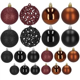 Ziemassvētku eglīšu rotājumu komplekts Springos CA1165, 100 gab