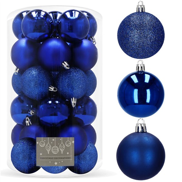 Kalėdinių eglutės žaisliukų rinkinys Springos CA0009, 6 cm, 30 vnt.