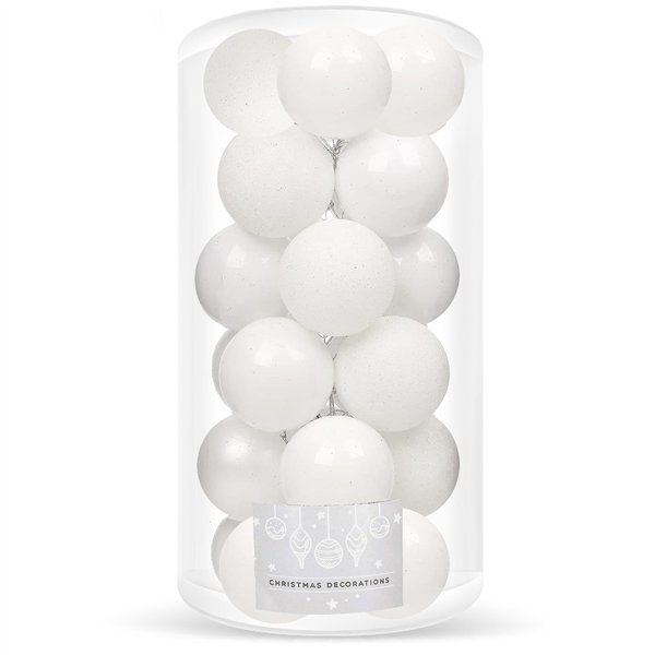 Kalėdinių eglutės žaisliukų rinkinys Springos CA0101, 4 cm, 20 vnt.