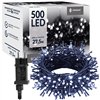 Christmas tree lights Springos CL0543, 500 LED, cold white + cold white flash, 27.5 m