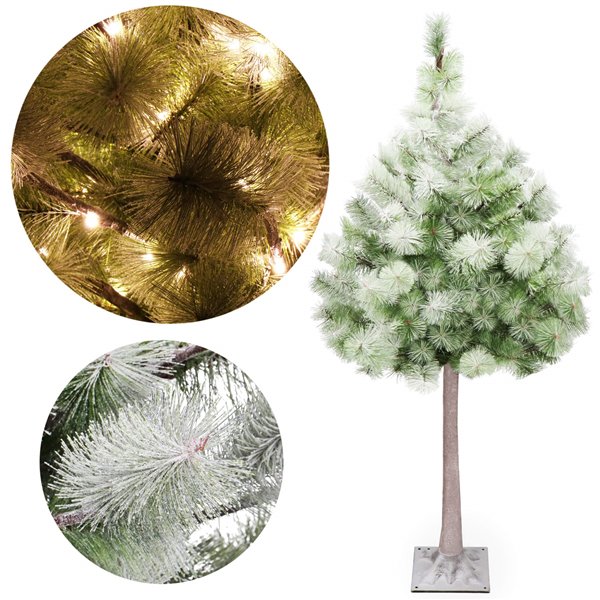 Keinotekoinen runkokuusi valaistuksella Springos CL0860, 128 LED, 150 cm.