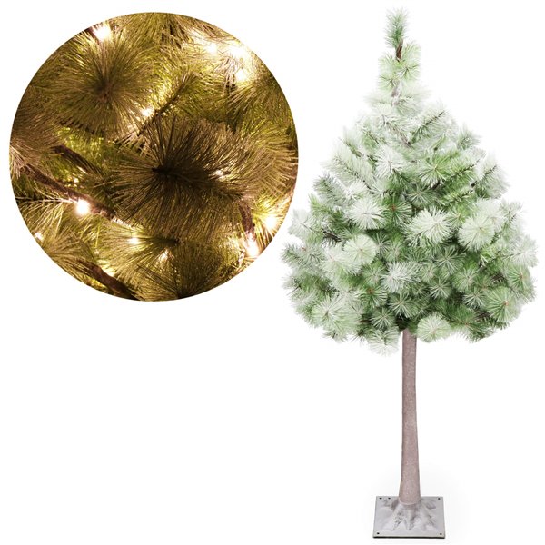 Keinotekoinen runkokuusi valaistuksella Springos CL0860, 128 LED, 150 cm.