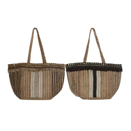 Moteriška Rankinė DKD Home Decor Ruda Kreminė 50 x 23 x 33 cm (2 vnt.)