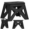 Sulankstoma taburetė, juoda