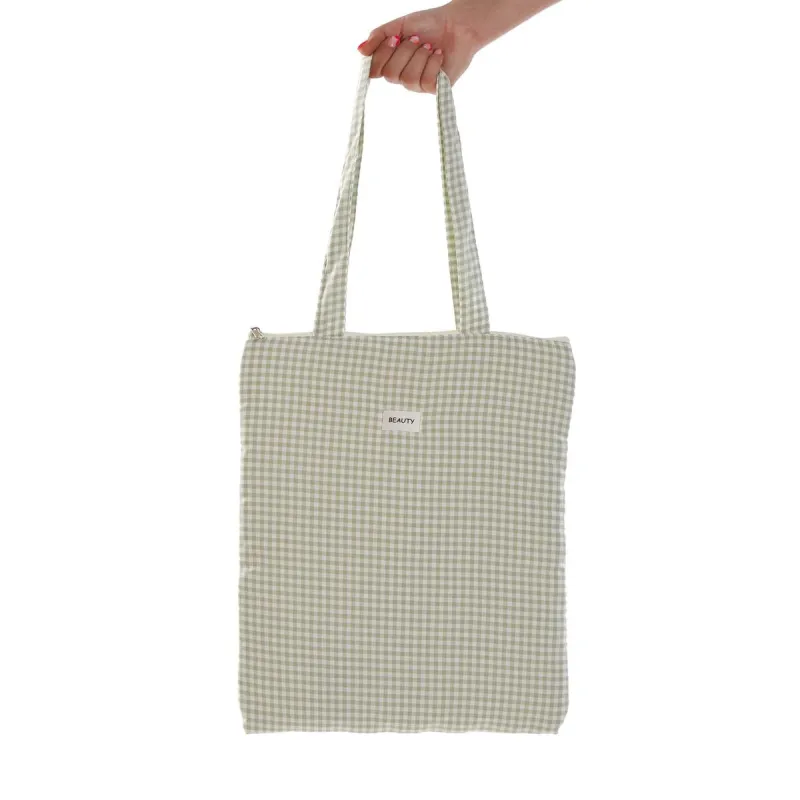 Naisten Käsilaukku Versa Vichy Vihreä 40 x 33 cm